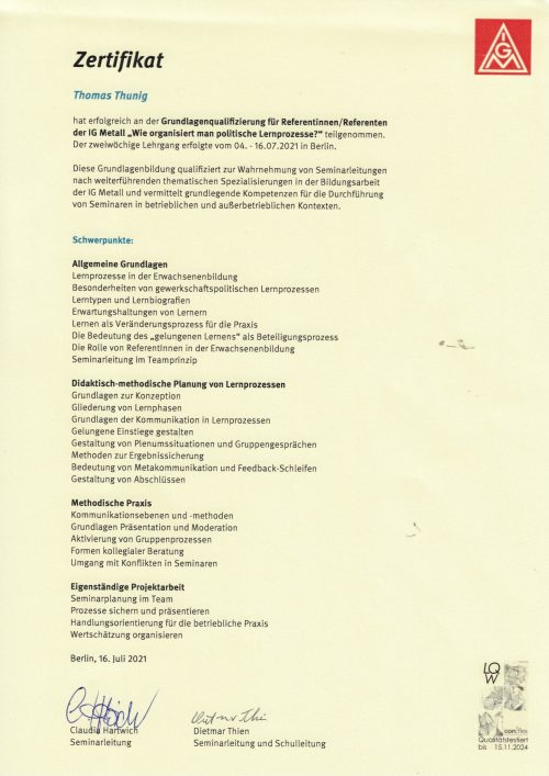 Zertifikat